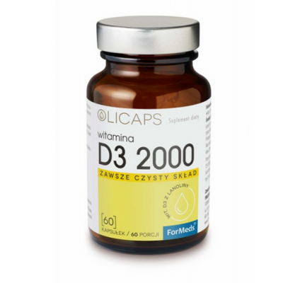 Miniaturka artykułu - FORMEDS Olicaps D3 2000, 60 kaps.