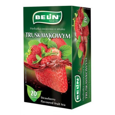 Miniaturka artykułu - BELIN Herbata truskawka, 20 torebek