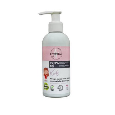 Miniaturka artykułu - ORGANIC Płyn do higieny intymnej dla dziewczynek, 200ml