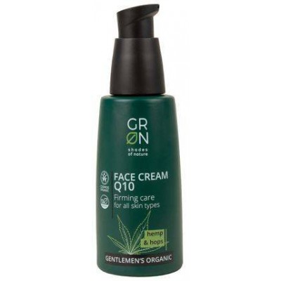 Miniaturka artykułu - GRN Gentlemen's Organic Q10 & Olej konopny & Chmiel Krem dla mężczyzn, 50ml