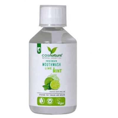 Miniaturka artykułu - COSNATURE Płyn do płukania ust o smaku limonki, 300 ml