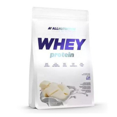 Miniaturka artykułu - Allnutrition Whey Protein White Chocolate, 908g