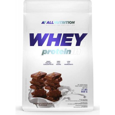 Miniaturka artykułu - Allnutrition Whey Protein Double Chocolate - 908g