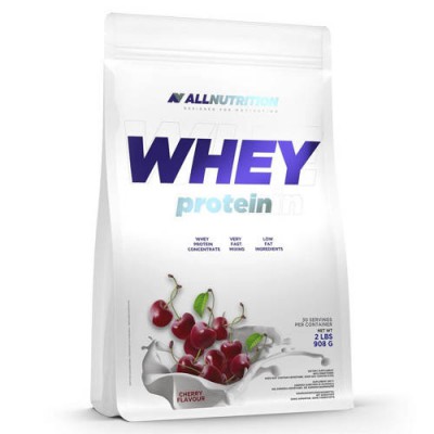 Miniaturka artykułu - Allnutrition Whey Protein Cherry, 908g 