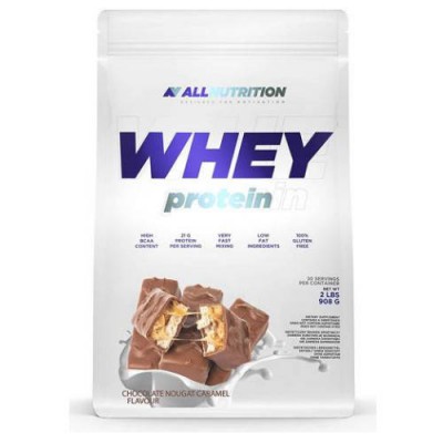 Miniaturka artykułu - Allnutrition Whey Protein Chocolate Nougat Caramel, 908g