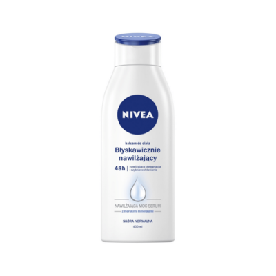 Miniaturka artykułu - NIVEA Błyskawicznie nawilżający balsam do ciała, 400 ml