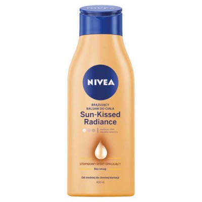 NIVEA Sun-Kissed Radiance Brązujący balsam do ciała od średniej do ciemnej karnacji, 400 ml