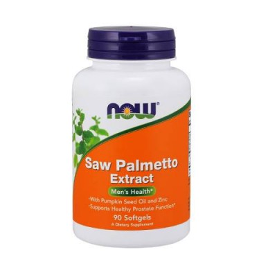 Miniaturka artykułu - NOW Foods Saw Palmetto Extract, 90 kaps.