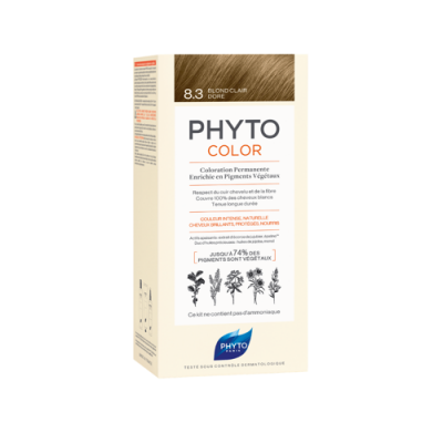 Miniaturka artykułu - PHYTO PHYTOCOLOR Farba do włos&oacute;w 8.3 Jasny Złoty Blond