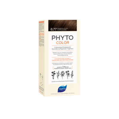 Miniaturka artykułu - PHYTO PHYTOCOLOR Farba do włos&oacute;w 6.77 Jasne Brązowe