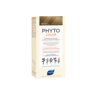 Miniaturka artykułu - PHYTO PHYTOCOLOR Farba do włos&oacute;w 9 Bardzo Jasny Blond