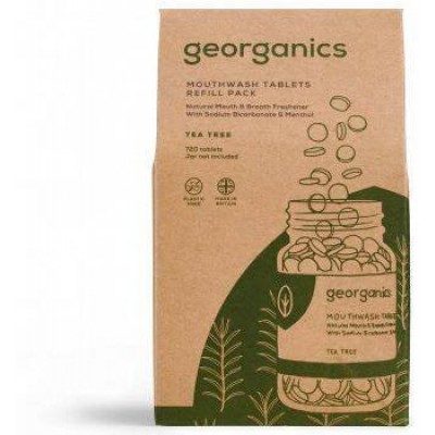 Miniaturka artykułu - GEORGANICS Tabletki do płukania jamy ustnej Tea Tree, 720tabl.
