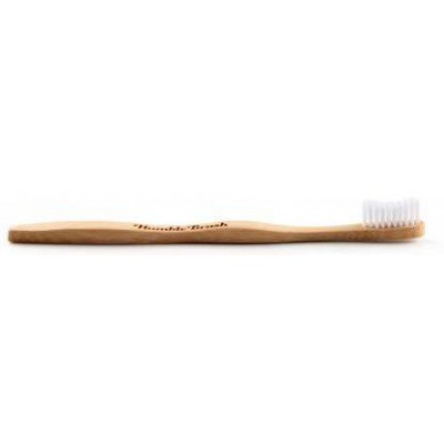 Miniaturka artykułu - HUMBLE BRUSH Bambusowa szczoteczka do zęb&oacute;w Medium biała, 1szt.