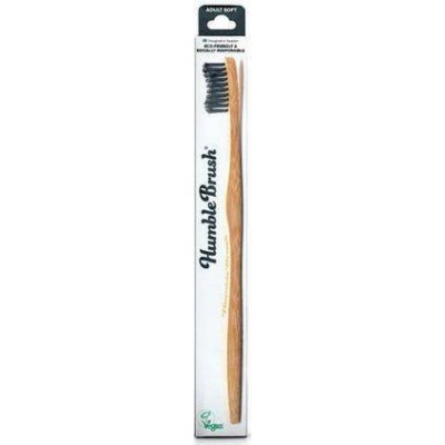 Miniaturka artykułu - HUMBLE BRUSH Bambusowa szczoteczka do zęb&oacute;w Medium czarna, 1szt.