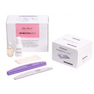 Miniaturka artykułu - NeoNail Zestaw Removal Set do usuwania lakieru hybrydowego 7402