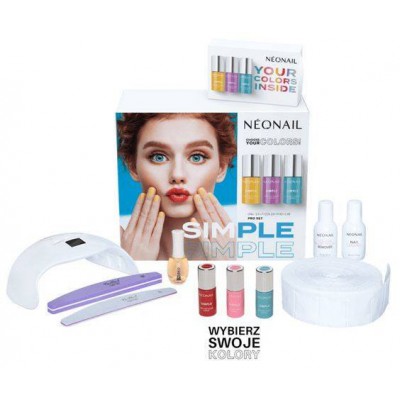 Miniaturka artykułu - NeoNail Zestaw startowy SIMPLE One Step Color Protein PRO Starter Set 7920