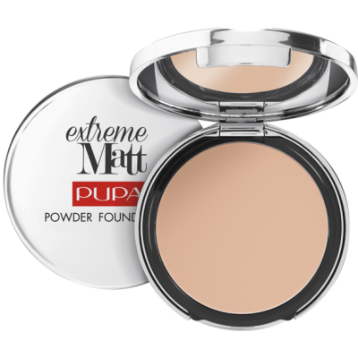 Miniaturka artykułu - PUPA Extreme Matt - pudrowy podkład w kompakcie 020 light beige, 11g