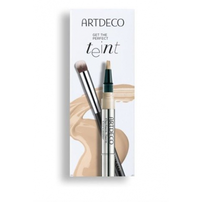 Miniaturka artykułu - ARTDECO Zestaw Perfect teint concealer&brush korektor NR 5 LIGHT PEACH 1,8ml + pędzel do aplikacji