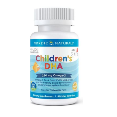 Miniaturka artykułu - NORDIC NATURALS Children's DHA 250mg, 90 kapsułek