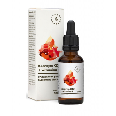 Miniaturka artykułu - AURA HERBALS Koenzym Q10 + witamina E krople, 30ml