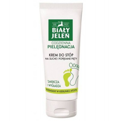 Miniaturka artykułu - BIAŁY JELEŃ Krem do st&oacute;p na suche i popękane pięty, 75ml