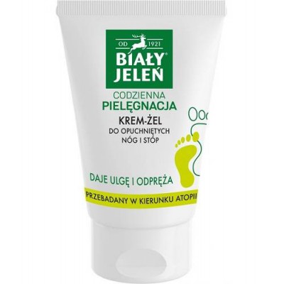Miniaturka artykułu - BIAŁY JELEŃ Krem-żel do opuchniętych n&oacute;g i st&oacute;p, 100ml