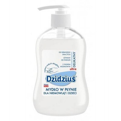 Miniaturka artykułu - BIAŁY JELEŃ Dzidziuś Mydło w płynie z olejkiem migdałowym, 300ml