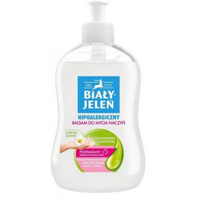 Miniaturka artykułu - BIAŁY JELEŃ Balsam do mycia naczyń, 500ml