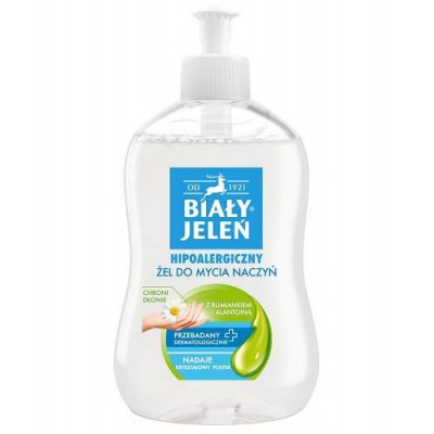 Miniaturka artykułu - BIAŁY JELEŃ Żel do mycia naczyń, 500ml