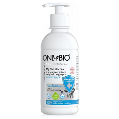 Miniaturka artykułu - OnlyBio Antybakteryjne Mydło do rąk nawilżające, 250ml