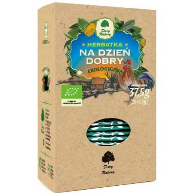 Miniaturka artykułu - DARY NATURY Herbatka Ekologiczna Na dzień dobry, 25x1,5g