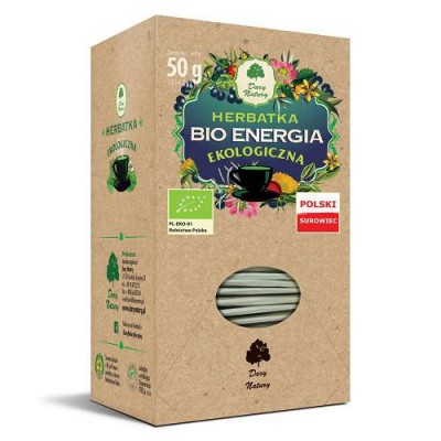 Miniaturka artykułu - DARY NATURY Herbatka Ekologiczna Bio Energia, 25x2g