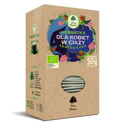 Miniaturka artykułu - DARY NATURY Herbatka Ekologiczna Dla Kobiet w Ciąży, 25x2g