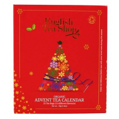 Miniaturka artykułu - Kalendarz adwentowy bio Red Book Style, 25 piramidek
