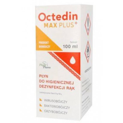 Miniaturka artykułu - Octedin MAX PLUS płyn dezynfekujący, 100 ml