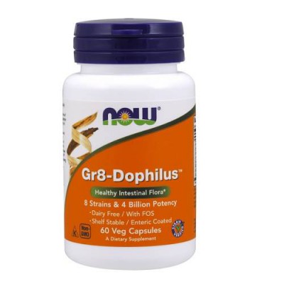 Miniaturka artykułu - Now Foods GR8-Dophilus, 60 kaps.