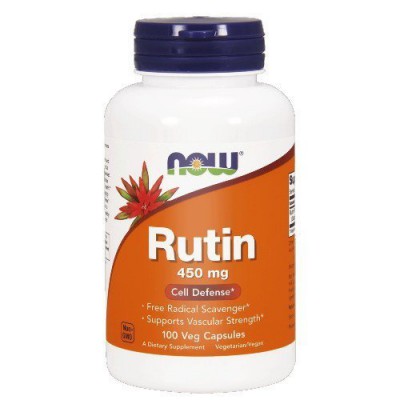 Miniaturka artykułu - Now Foods Rutin 450mg, 100kaps.