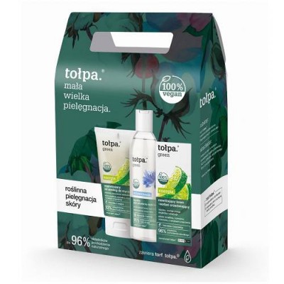 Miniaturka artykułu - TOŁPA Zestaw Green Energia Krem-sorbet, 50ml + Żel-peeling, 150ml + Płyn micelarny, 200ml