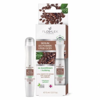 Miniaturka artykułu - FLOS-LEK Serum do powiek i pod oczy świetlik/kofeina, 15ml