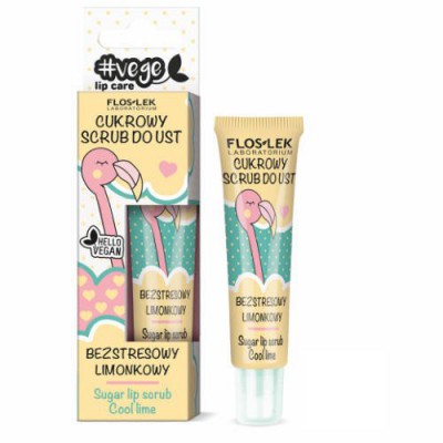 Miniaturka artykułu - FLOS-LEK Cukrowy scrub do ust limonkowy, 14g