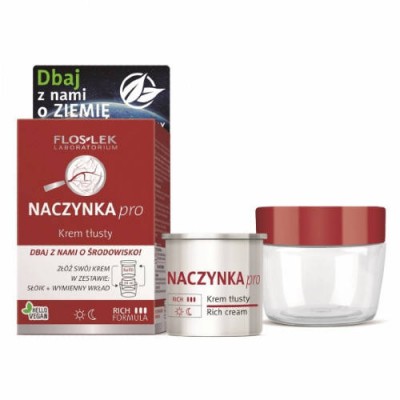 Miniaturka artykułu - FLOS-LEK NACZYNKA pro Krem tłusty Eco zestaw, 50ml