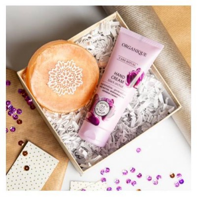 Miniaturka artykułu - ORGANIQUE Zestaw Dla Ciebie: krem do rąk, 70ml + mydło glicerynowe, 100g
