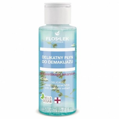 Miniaturka artykułu - FLOS-LEK Płyn do demakijażu ze świetlikiem, 110ml