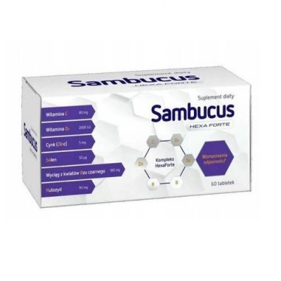 Miniaturka artykułu - Sambucus HexaForte, 60tabl.