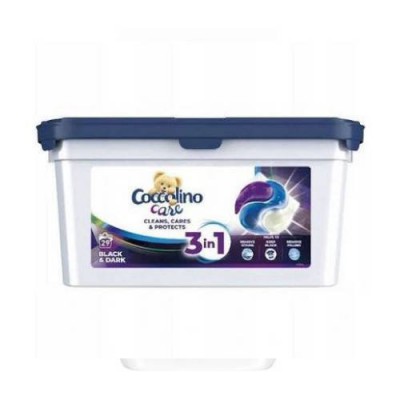 Miniaturka artykułu - COCCOLINO Kapsułki 3w1 do prania Black&Dark, 783g