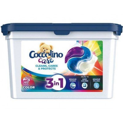 Miniaturka artykułu - COCCOLINO Kapsułki 3w1 do prania color, 1080g