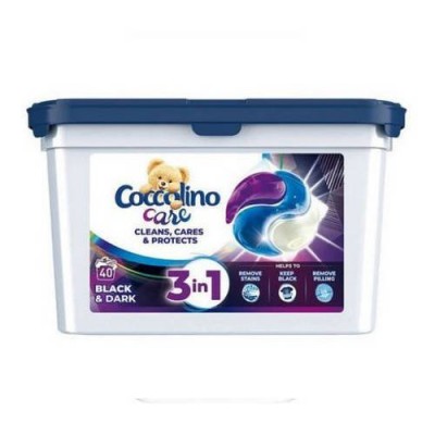 Miniaturka artykułu - COCCOLINO Kapsułki 3w1 do prania black&dark,1080g