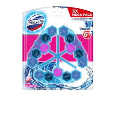 Miniaturka artykułu - DOMESTOS Kostki do WC pink, 3x53g