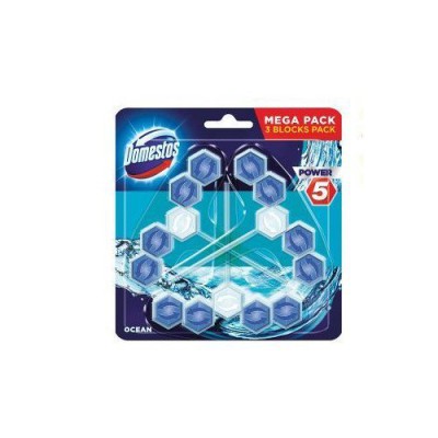 Miniaturka artykułu - DOMESTOS Kostki do WC ocean, 3x55g