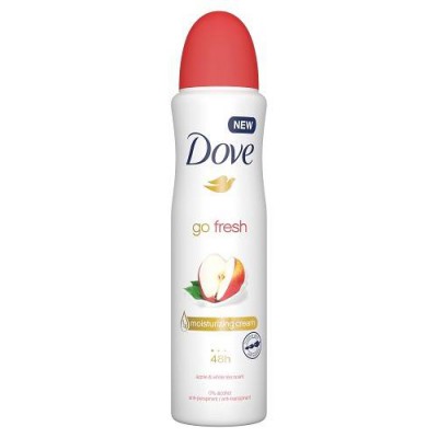 Miniaturka artykułu - DOVE Go Fresh Antyperspirant w aerozolu - Apple&White Tea, 150 ml